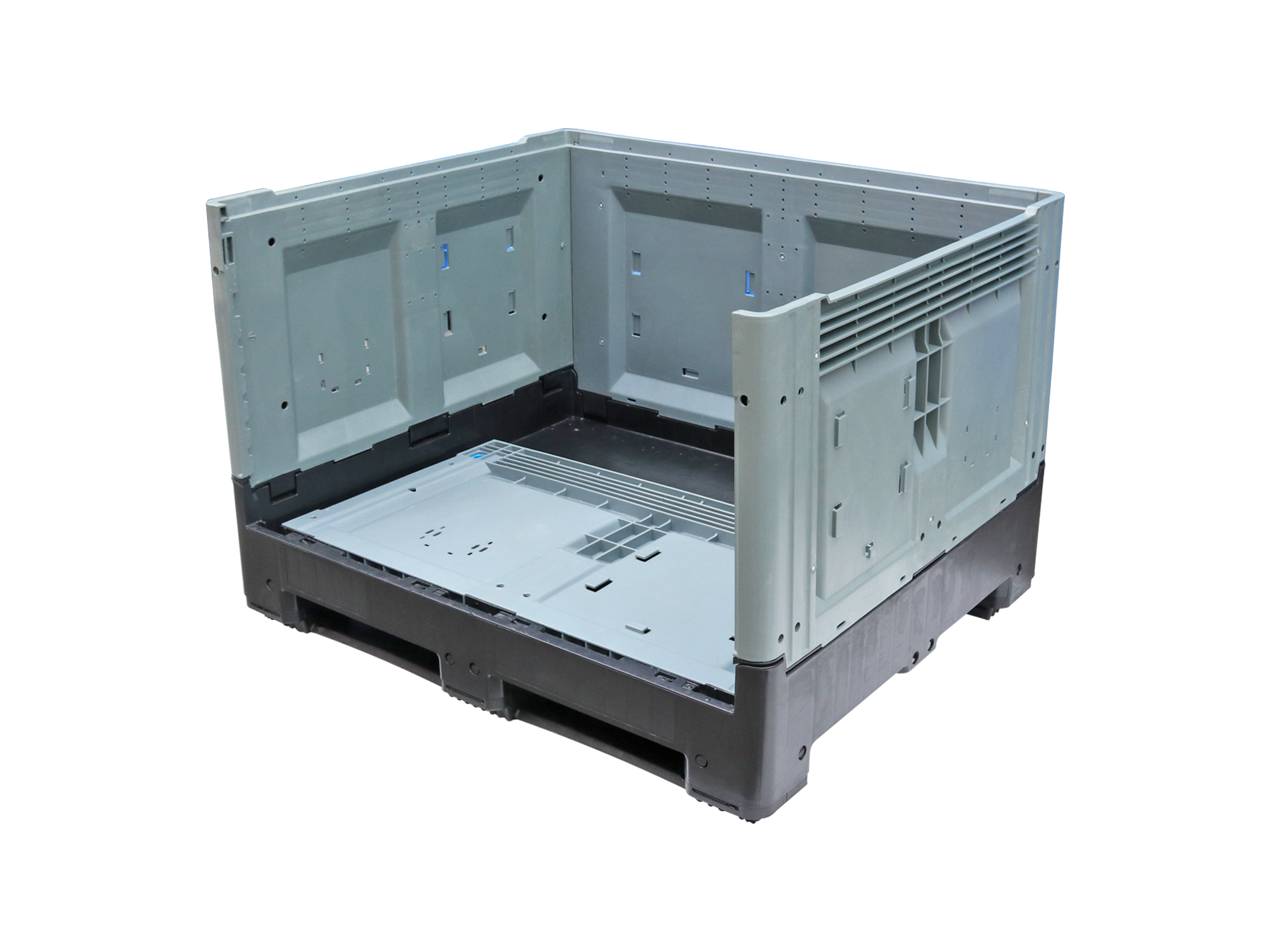 1200－1000－810折叠卡板箱带盖 封闭款无门