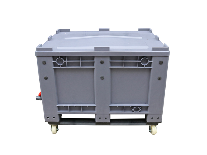 1200－1000－760一体卡板箱带盖带轮和气阀
